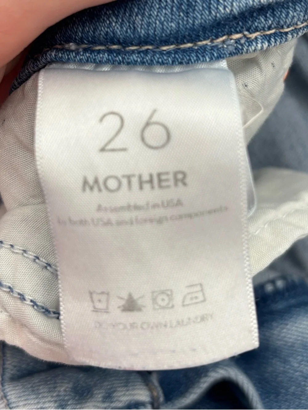 MOTHER High Waisted Looker ankle fray Jean in au revoir - Picture 8 of 11